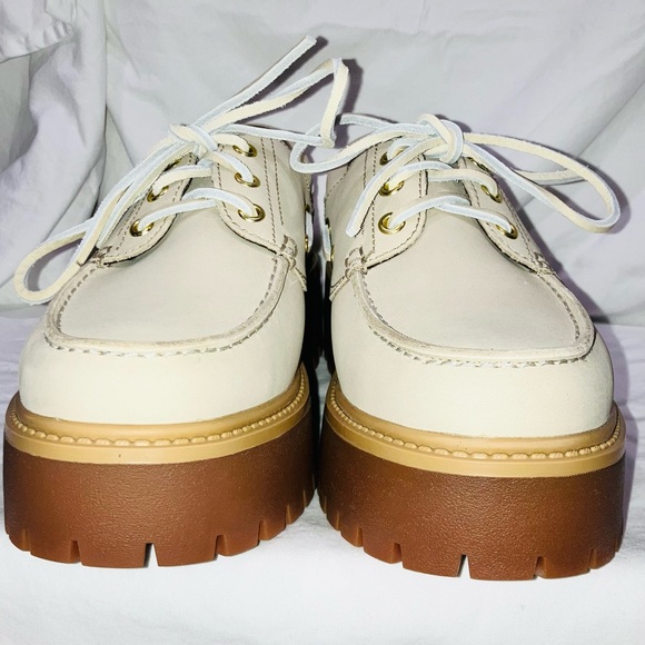 Timberland Women's Stone Street Boat Shoe Lace Up Low Top Brown Taupe US 9.5M - Picture 8 of 15